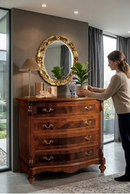 Kommod Anrichtungsschaf Gaardrobe Säitebord Miwwelen Antik Stil Holz Luxus Nei