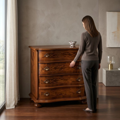 Kommode Anrichte Schaf Garderobë Sideboard Miwwelen Antik Stil Holz Luxus Nei