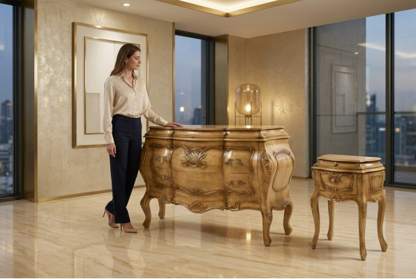 Kommode Holz Italienesch Stil Miwwel Luxus Kommoden Barock Sideboard Italien Neit