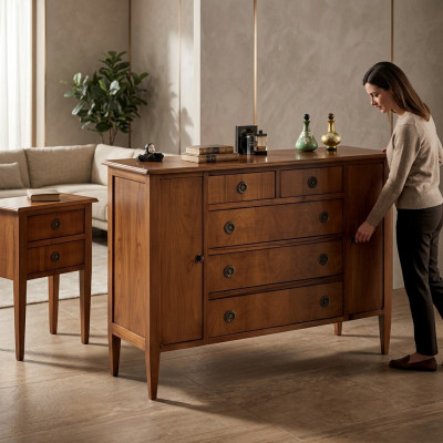 Italienesch Kommode Kommodenschaf Schaf Kleedergard Robidis Sideboard Miwwelen Regal Konsol