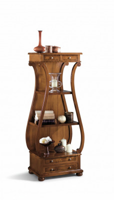 Vitrinnen Design Regal Wunnwand Wunnzëmmer Mauer Regal Holz Vitrinn Miwwelen Schiefen