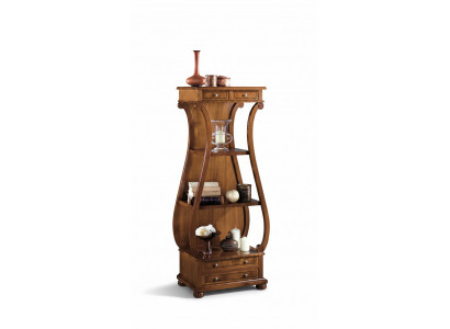 Vitrinnen Design Regal Wunnwand Wunnzëmmer Mauer Regal Holz Vitrinn Miwwelen Schiefen