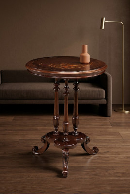 Kaffi Couchtisch Luxus Design Couch Dësch Beistell Dëscher Wunnzëmmer Ronn