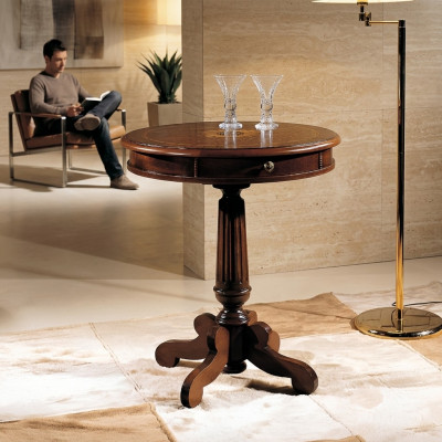 Ronnd Couchtisch Luxus Design Canapé Dësch Kaffi Bäistell Dëscher Wunnzëmmer