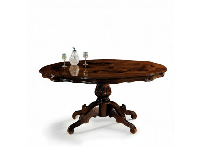 Klassesche Couchdësch Dësch Wunnzëmmer Dëscher Barock Holz Couchdëscher Kaffisdësch