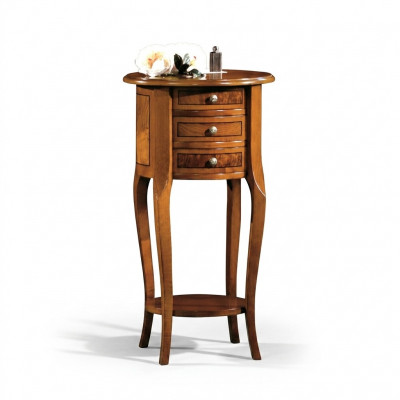 Beistelltisch Couchtisch Oval Kommode Dëscher Konsole Design Holz Dësch Nei
