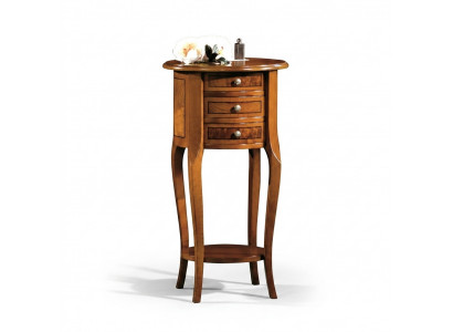 Beistelltisch Couchtisch Oval Kommode Dëscher Konsole Design Holz Dësch Nei