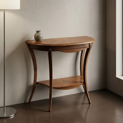 Konsolendësch Couchtisch Säitentësch Kaffisdësch Canapé Holz Dësch Antik Stil