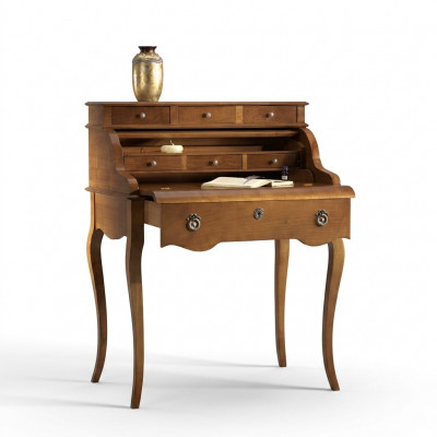 Barock Schreifdësch Büro Dësch Edel Holz Dëscher Rokoko Antik Stil Miwwelen Italien