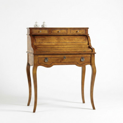 Dëscher Schreifdësch Büro Dësch Eedelt Holz Barock Rokoko Antik Stil Miwwelen Luxus