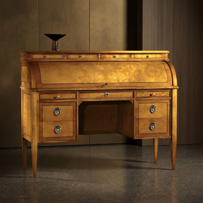 Dëscher Schreifdësch Büro Dësch Edelt Holz Barock Rokoko Antik Stil Miwwelen Miwwelen