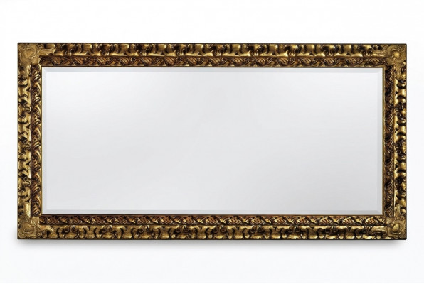 Spigel Italienesch Klassesch Designer Miwwelen Wandspigel Holz Gold Neie XXL