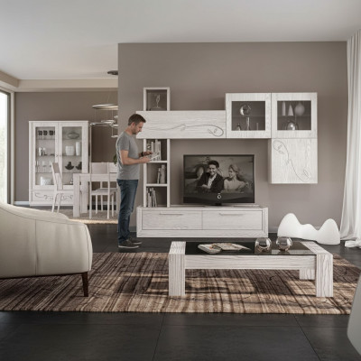 Design Wandkabinett Regal Wunnzëmmer Holz Schiefen Vitrina Wand Regaler Italien Nei