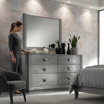 Kommode Spigel Garnitur Holz Designer Kommoden Schaf Regal Italien Set 2stéck.