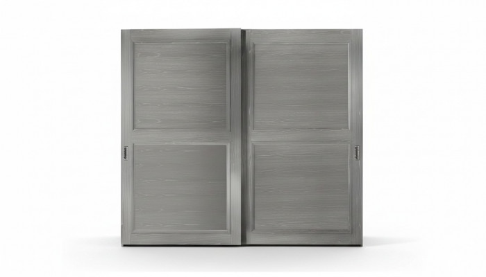Kleederschaf Schaf mat Schiebetier Schief aus Holz Modern Miwwelen Ariichtung