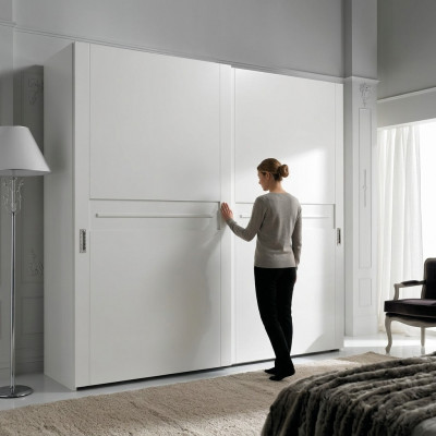 Kleederschaaf Schiebetüren Schlofkummer Schaf Wand Schief Holz Spigel Nei