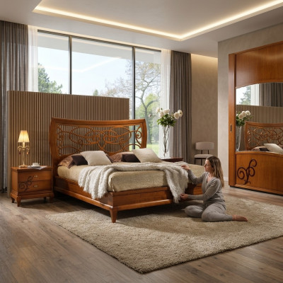 Bett Këssen Luxus Design Better Duebelbett Hotel Bettrahmen Duebel Holz Miwwel