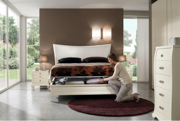 Bett, Bettkëscht, Duebelbetter, Bettgestell, Better, Duebel, Bettrahmen, Holz, Hotel, Nei