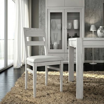 Iesszëmmer Stull 1 Sëtzer Still Holz Luxus Klass Mëbel Design Lehnstull Holz