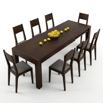 Iessdësch Auszuchs-Dësch Dëscher Iessdëscher Miwwelen XXL Holz Design Modern Nei