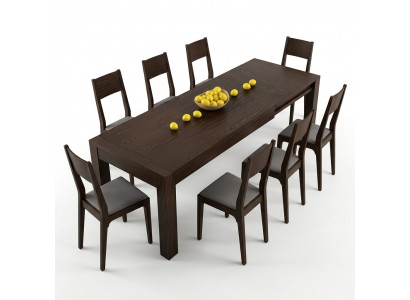 Iessdësch Auszuchs-Dësch Dëscher Iessdëscher Miwwelen XXL Holz Design Modern Nei