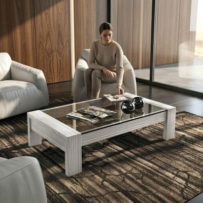 Canapé Dësch Dësch Bäidëscheldësch Design Wunnzëmmer Holz Kaffi Canapé Italieneschen