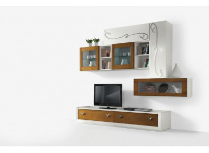 TV Mauer Wunnzëmmer Mauer Abaumauer Wunnzëmmer Miwwelen Luxus RTV Wunnzmauer Schaf Regal