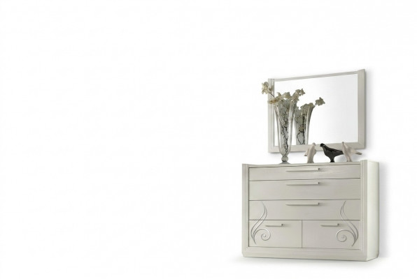 Kommod Spigel Kommoden Holz Modern Schief Schief Italien Set 2-Stéck.