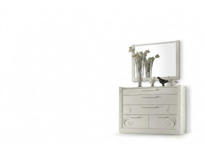 Kommod Spigel Kommoden Holz Modern Schief Schief Italien Set 2-Stéck.