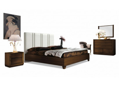 Schlofkummer Bett Nuetsdësch Kommode Spigel Duebel Polster Better Luxus 5stg.