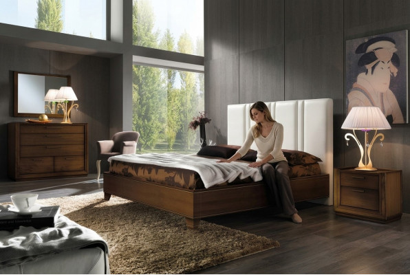 Schlofkummer Bett Nuetsdësch Duebelbetter Modern Bettgestell Better Set 3tlg.