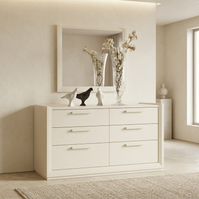 Kommod Spigel Kommodengrupp Holz Design Anrichte Side Schaf Regal Set 2-deelech.