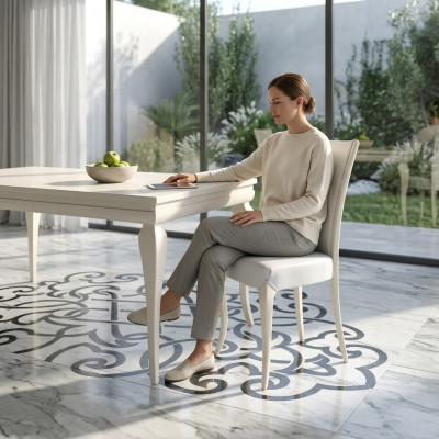 Iesszëmmerstull Stull Polstersëtz Sesselen Stullen Holz Modern Design Sëtz Nei