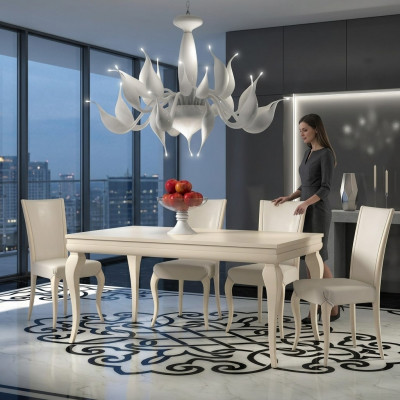 Iessdësch Dësch Auszéierr Dëscher Holz Modern Iessen Iesszëmmer Holzdësch Design nei