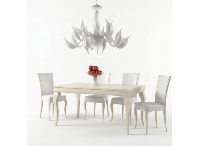 Iesszëmmer Iessdësch Stull Iess Dësch Design Grupp Dëscher Holz Modern Set 5tlg.