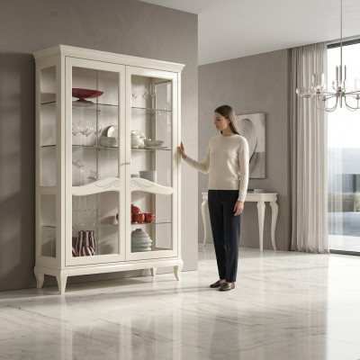 Luxus Schausfenster Vitrine Vitrinnen Glas Schaf Schaf aus Holz Regal Modern Schief Neit