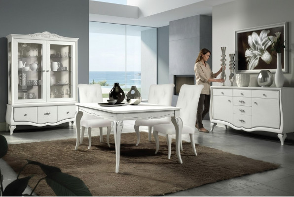 Dësch Holz Dëscher Modern Design Iesszëmmer Iess Luxus Italien Iessdësch Auszéibar