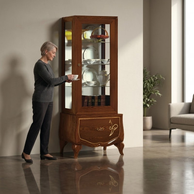 Vitrine Schaufenster Vitrinnen Glas Schaf Antik Stil Modern Holz Design Miwwel