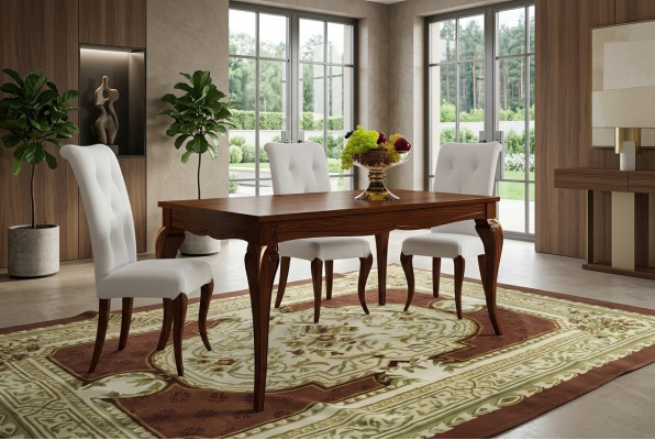 Essdësch Auszuchs Dësch Holz Dëscher Modernen Design Iesssall Luxus Miwwelen