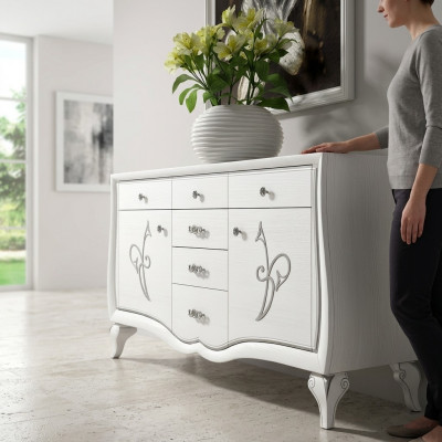 Kommode Sideboard Kommoden Designer Luxus Schief Schief aus Holz Modern Nei