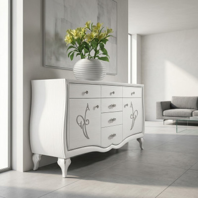 Kommode Sideboard Kommoden Designer Luxus Schief Schief aus Holz Modern Nei