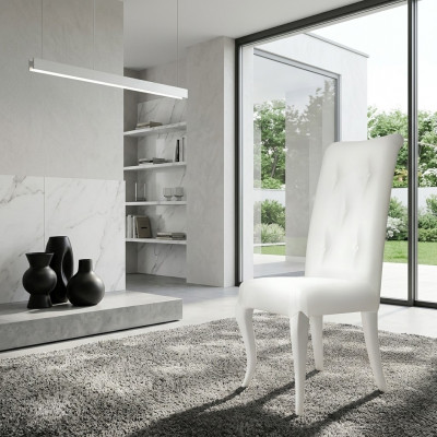 Iesszëmmerstull Stull Iesszëmmer Modern Still Holz Design Iess Wäiss Sëtz Fauteuil