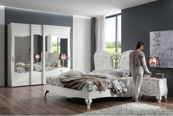 Bett Këssen Design Luxus Duebel Hotel Better Schlof Zëmmer Bettgestell Holz