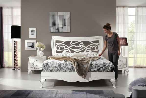 Schlofkummer Bett Nuetsdësch Garnitur Grupp Better Duebel Bettgestell 3tlg. Nei
