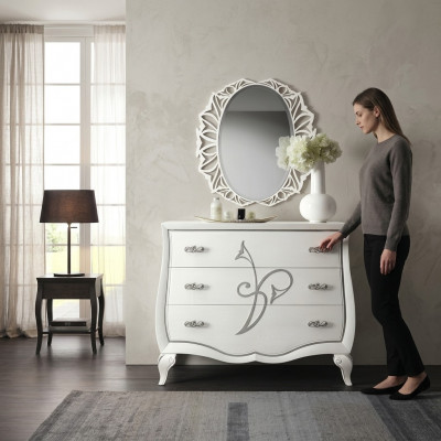 Kommode Spigel Kommoden Schaf Luxus Regal Konsole Miwwel Grupp Nei Set 2stécker.