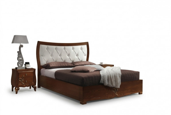 Schlofkummer Bett Nuetstësch Better Grupp Holz Duebel Design Garnitur Set 3tlg