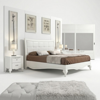 Schlofkummer Bett Nuechtsschaf Schreiner Better duebelt Holz Designer Modern Neiw Set 3 opdeelung