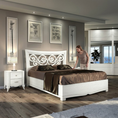 Bettgesteller Bett Duebelbett Betten Polster Holz Designer Duebel Bettrahmen Wäiss