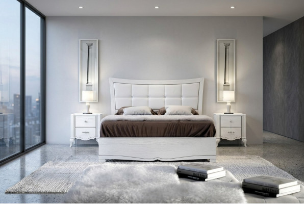 Doppelbett Better Bett Polster Holz Designer Duebelt Bettrahmen Wäiss Bettgesteller