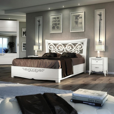Duebelbett Bett Luxus Better Holz Bettergesteller Bettrahmen Wäiss Design Modern Neit